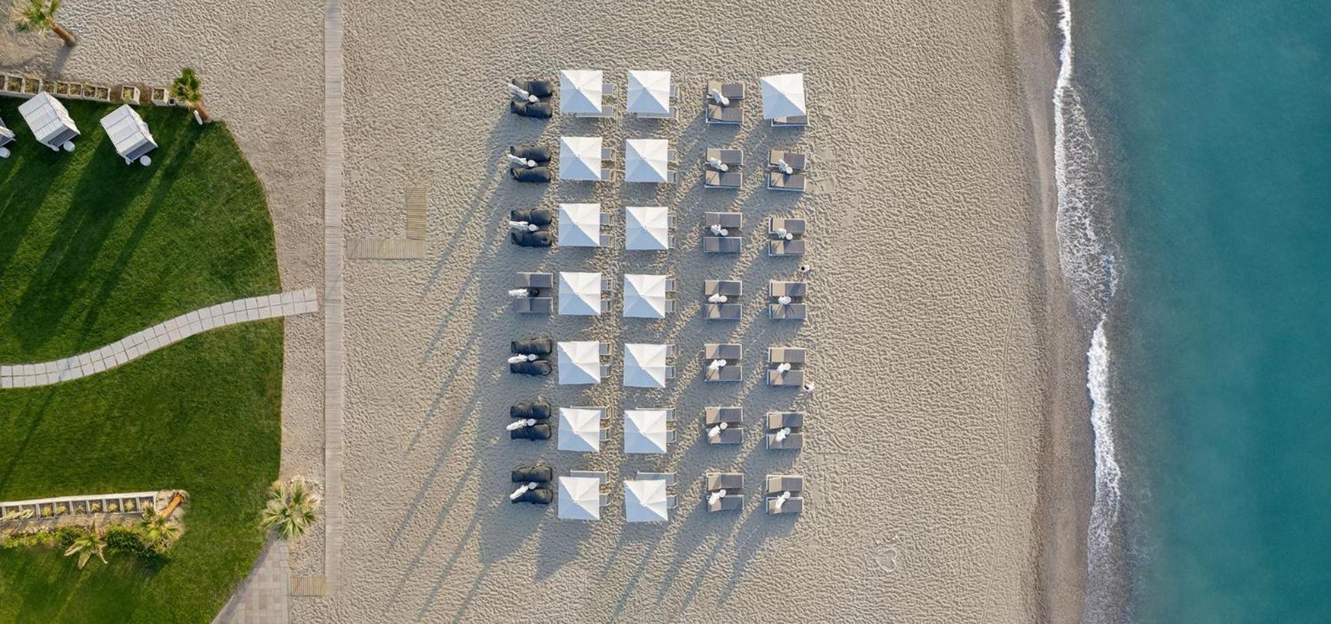 Nautilux Rethymno By Mage Hotels Extérieur photo Aerial view of the beach
